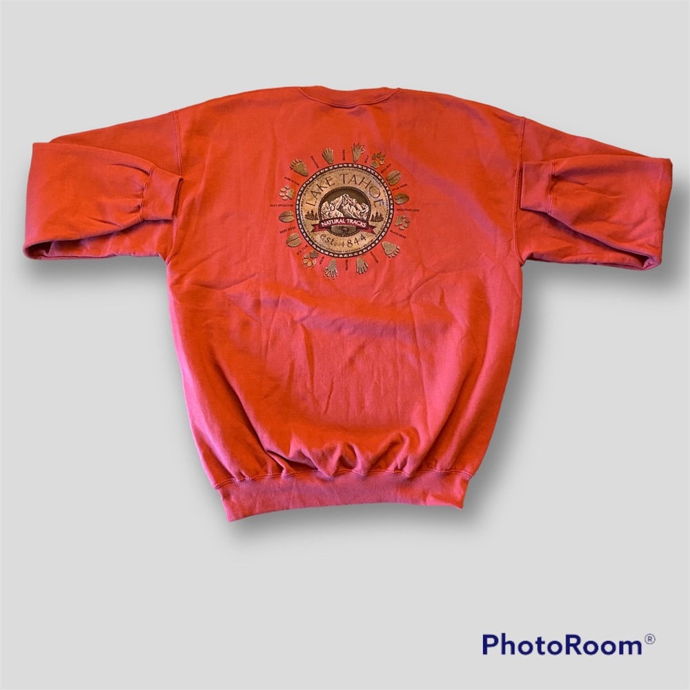 Lake Tahoe Natural Track Crewneck